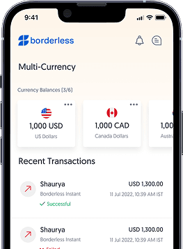 Borderless Mobile App UI
